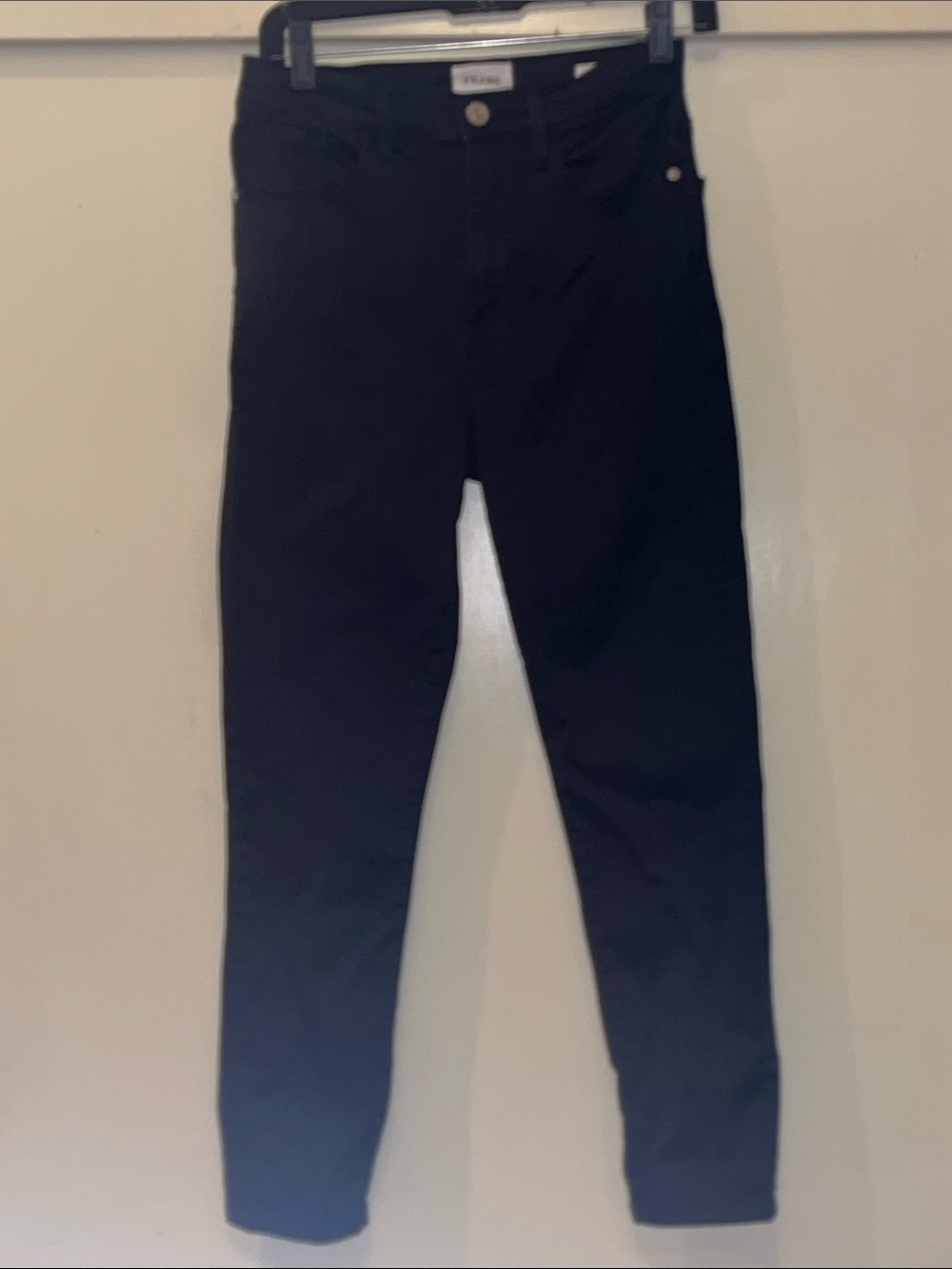 Frame Denim Black Skinny Jeans / Ali High Rise Cigarette Size 28